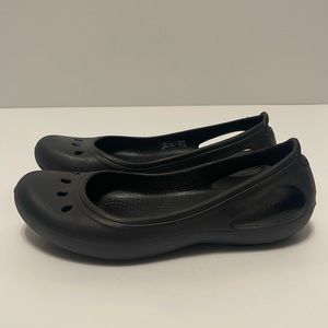 Crocs Kadee Ballet Flats Women’s 6 Black Slip Resistant Slip On Casual Shoes